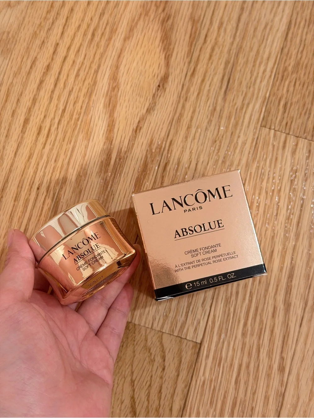 Lancôme Absolue Soft Cream in Metallic Gold Packaging